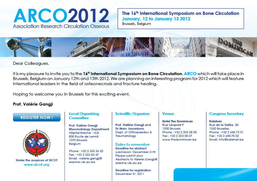 Joint ARCO Symposium on 12th and 13th January 2012